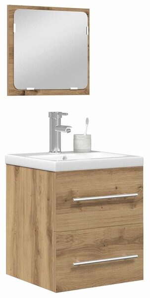 Fürdőszoba bútor szett 2 pcs Musta tammi 41 x 38.5 x 48 cm