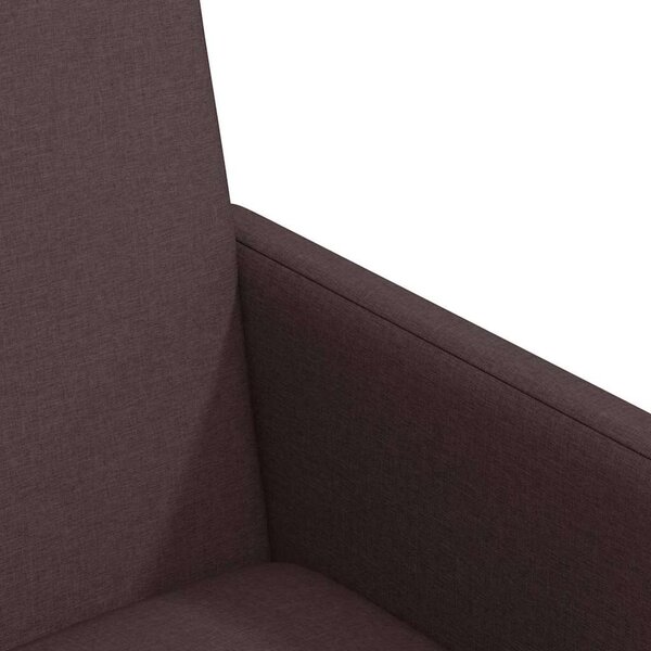 Étkezőszékek kerékkel 2 pcs sötétbarna 57 x 66 x 94 cm szövet