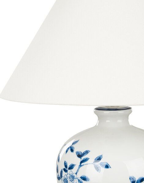 Asztali lámpa MAGROS Porcelán Fehér/kék