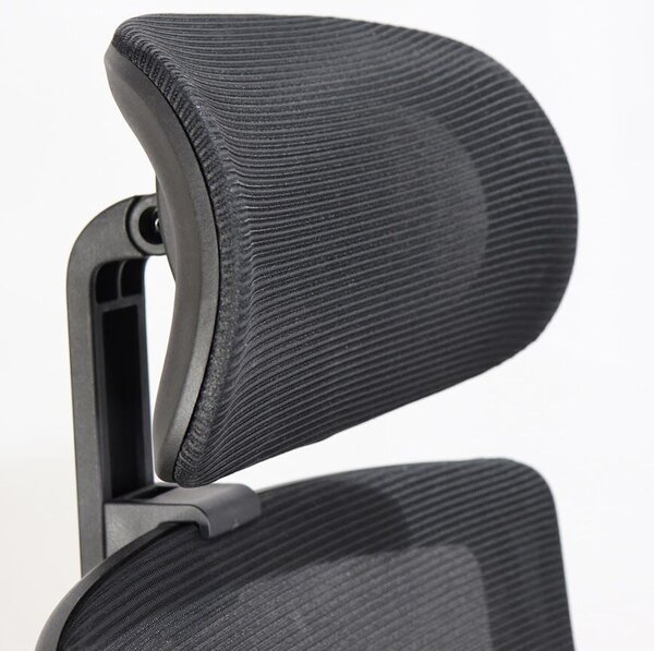 Ergonomikus irodai szék Concept, RONDI, hálós háttámlával, állítható deréktámasszal, Synсhro mechanizmussal, fekete
