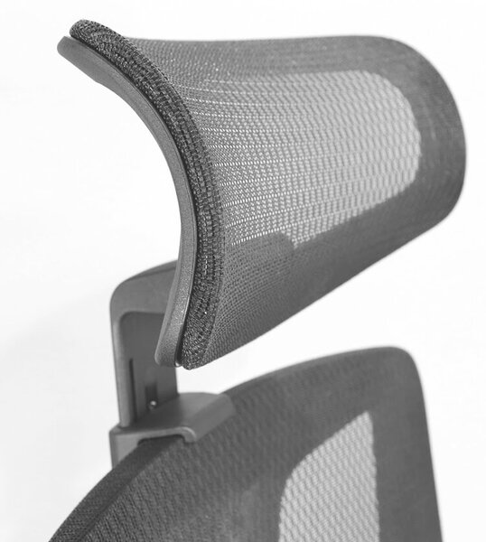 Ergonomikus Balance Pro irodai szék, RONDI, hálós háttámlával, állítható deréktámasszal, szinkron mechanizmussal, fekete