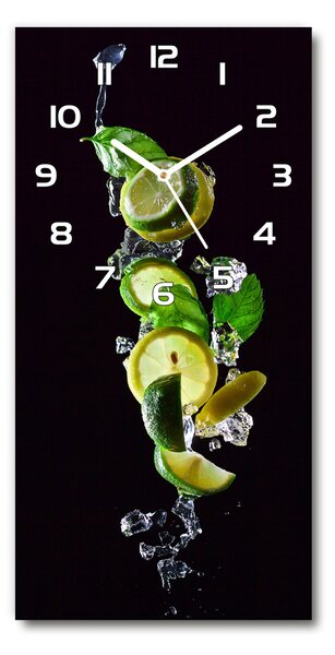 Téglalap alakú üvegóra Lime és citrom