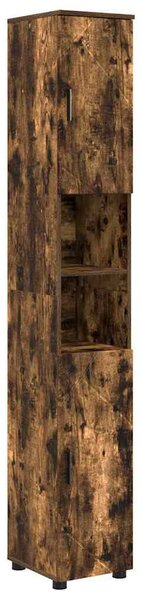 Fürdőszoba bútor szett 4 pcs Füstölt tölgy 61 x 35 x 64 cm