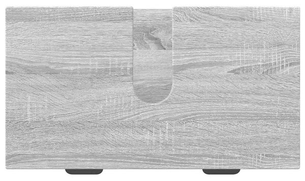 Fürdőszoba bútor szett 2 pcs Szürke sonoma 39.5 x 36 x 88 cm