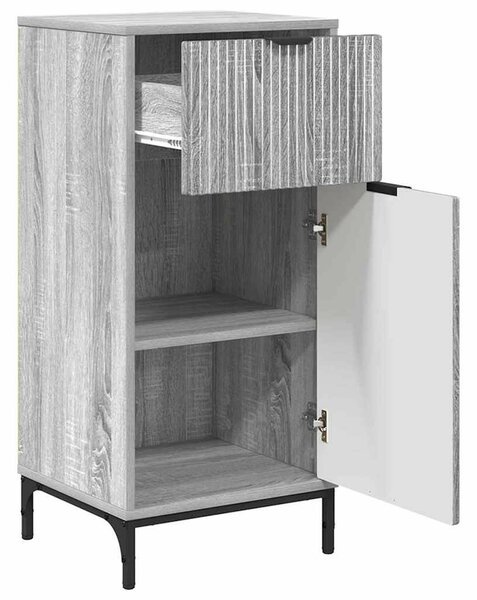 Fürdőszoba bútor szett 2 pcs Szürke sonoma 39.5 x 36 x 88 cm