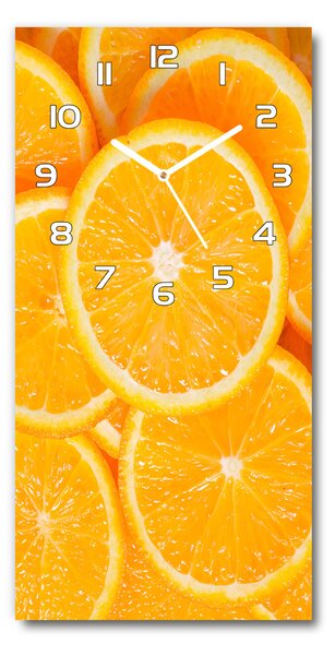 Téglalap alakú üvegóra Narancs szeletek