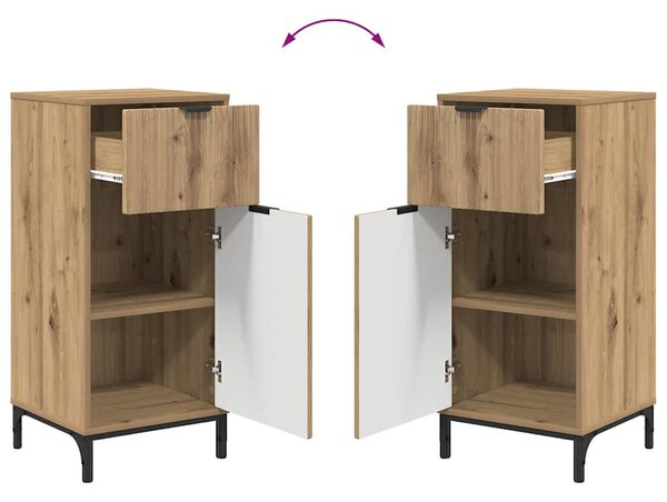 Fürdőszoba bútor szett 2 pcs kézműves tölgy 39.5 x 36 x 88 cm
