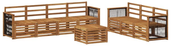VidaXL Ülőgarnitúrák 8 pcs Tömör Akácfa