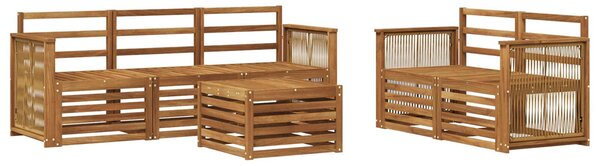 VidaXL Ülőgarnitúrák 6 pcs Tömör Akácfa