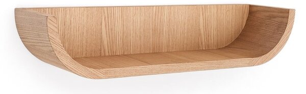 Natúr színű fali polc kőrisfa dekorral 60 cm Salaya – Kave Home