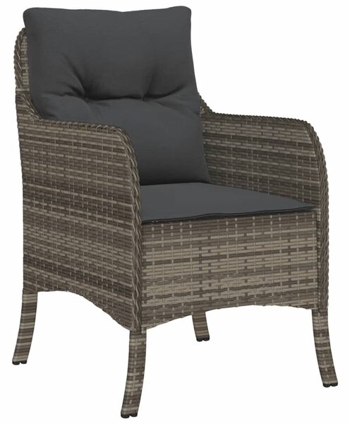 VidaXL Polyrattan Kerti Étkezőgarnitúra - 3 részes - Szürke