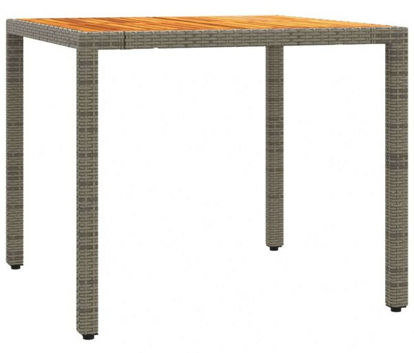 VidaXL Polyrattan Kerti Étkezőgarnitúra - 3 részes - Szürke