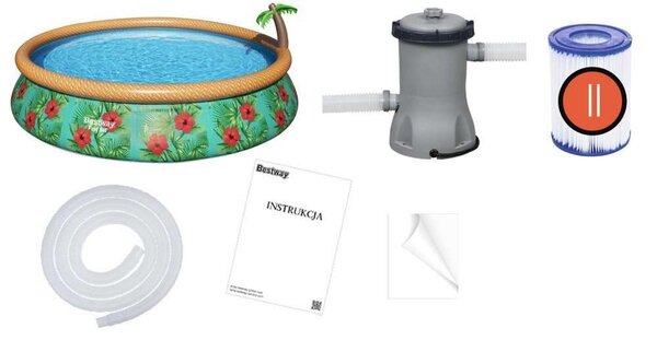 Bestway Fast Set Medence - Trópusi - 457 cm