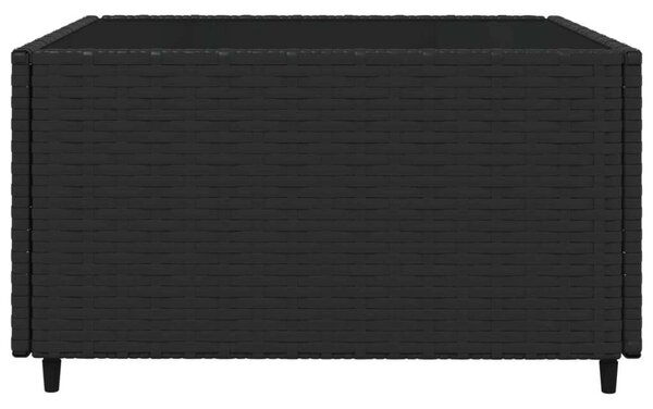 VidaXL Polyrattan Kerti Ülőgarnitúra - 4 részes - Fekete