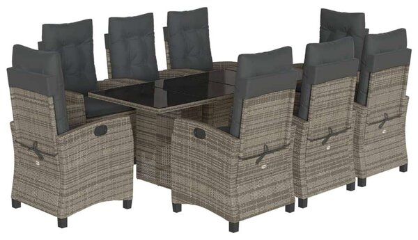 VidaXL Polyrattan Kerti Étkezőgarnitúra - 8 Fő