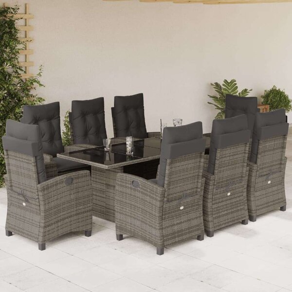 VidaXL Polyrattan Kerti Étkezőgarnitúra - 8 Fő
