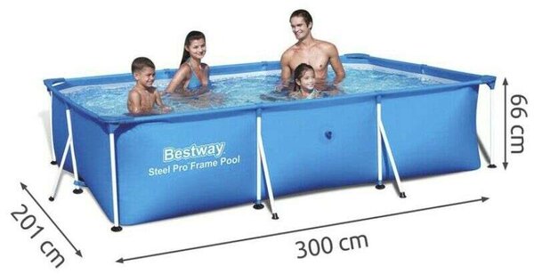 Bestway steel pro Fémvázas medence 66x201x300cm