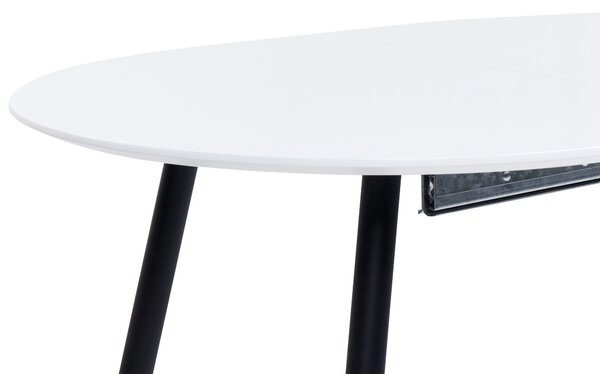 Kihúzható étkezőasztal STAVERTON Fehér 120/160 cm 80 cm