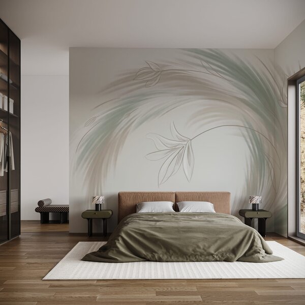 Fotótapéta Egy növény rajza, Absztrakt fotótapéta, Népszerű fotótapéta, w04816 - Tapeko.hu