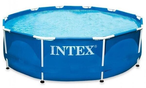 Intex Metal Frame Fémvázas medence, 305 x 76 cm átmérő, 4485 l űrtartalom, Kék