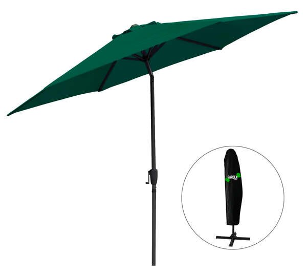 GardenLine Napernyő - 3m - Zöld - Poliészter