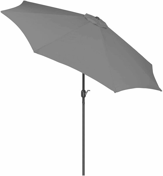 Kerti terasz napernyő, dönthető, kurblis, GU200, 300 cm átmérőjű, grafit színű