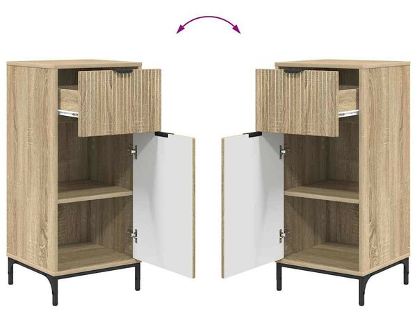 Fürdőszoba bútor szett 2 pcs sonoma tölgy 39.5 x 36 x 88 cm