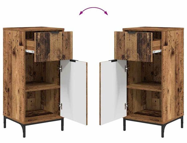 Fürdőszoba bútor szett 2 pcs Régi fa 39.5 x 36 x 88 cm Faanyag