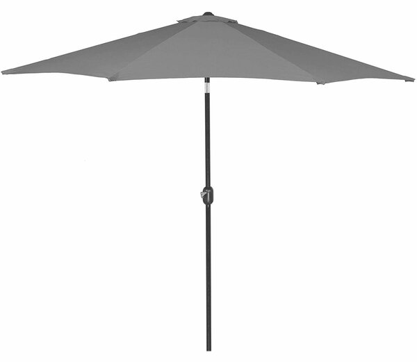 Kerti terasz napernyő, dönthető, kurblis, GU200, 300 cm átmérőjű, grafit színű