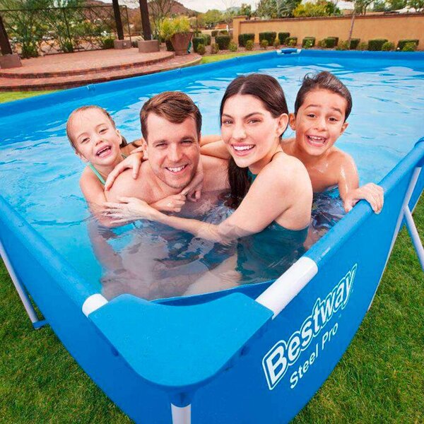 Bestway fémvázas medence, 400x211x81 cm, 5.700 liter, szűrőszivattyúval