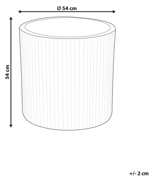 Virágcserép OREOI 55 cm Törtfehér