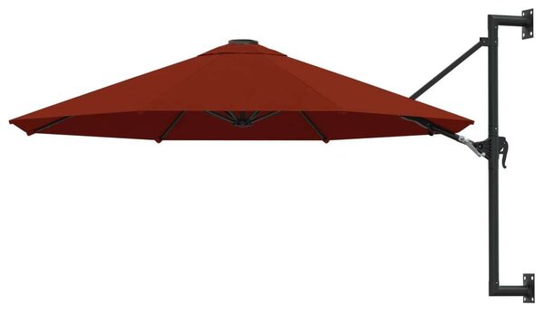 Napernyő - Falra Szerelhető - Terrakotta - 300 cm