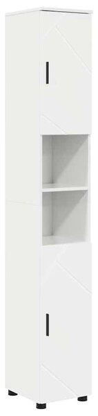 Fürdőszoba bútor szett 4 pcs Magasfényű fehér 61 x 35 x 64 cm
