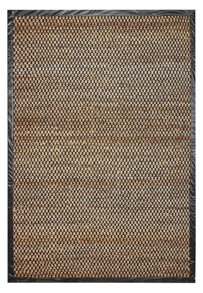 Szőnyeg GERCE Fekete 140 x 200 cm Juta zsákvászon