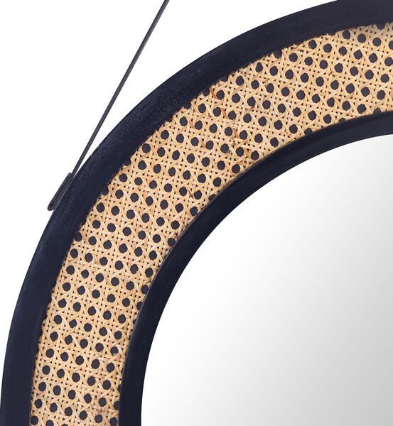 Falitükör CAMBRAI 70 cm 104 cm Rattan Természetes