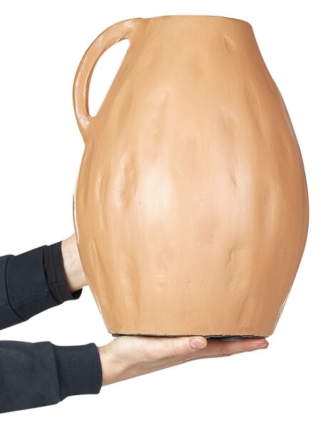 Dekor váza KULIM Kerámia 40 cm Homokbézs