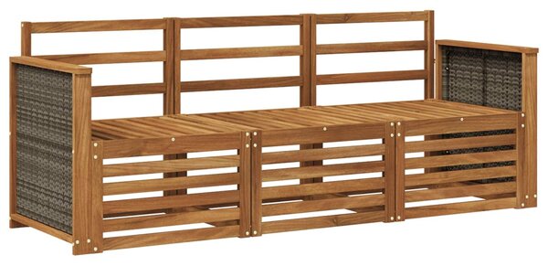 VidaXL Ülőgarnitúrák 3 pcs Tömör Akácfa