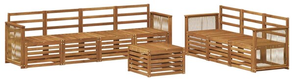 VidaXL Ülőgarnitúrák 8 pcs Tömör Akácfa