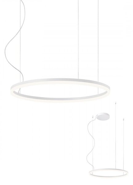 ORBIT LED modern stílusú függőlámpa, fehér, 3000K, Ø60 cm, TRIAC dimmelhető