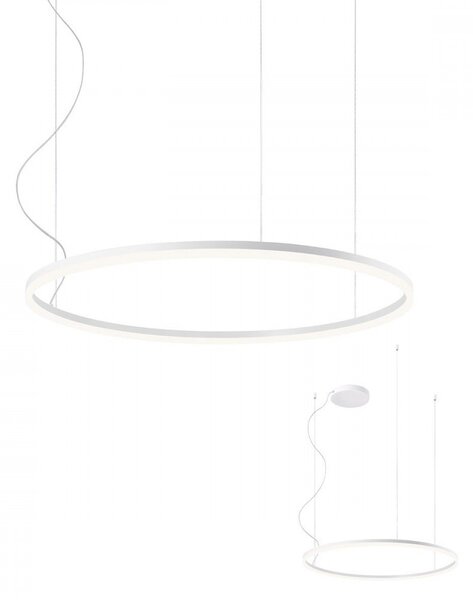 ORBIT LED modern stílusú függőlámpa, fehér, 3000K, Ø80 cm, TRIAC dimmelhető