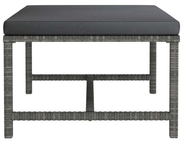 VidaXL Polyrattan Kerti Ülőgarnitúra - 5 részes - Szürke