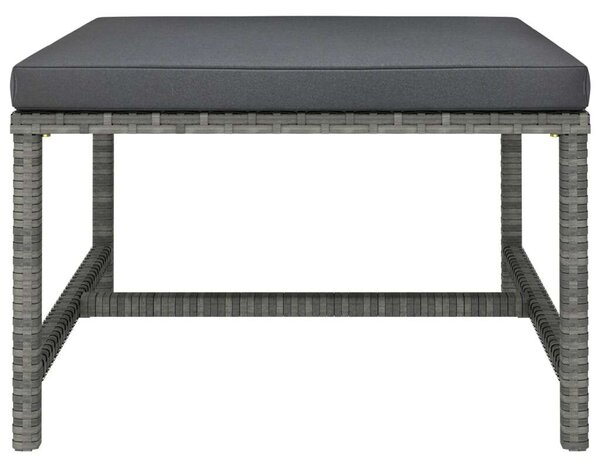 VidaXL Polyrattan Kerti Ülőgarnitúra - 5 részes - Szürke