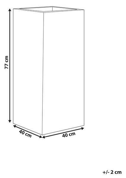 Virágcserép DION 40 cm Világosszürke