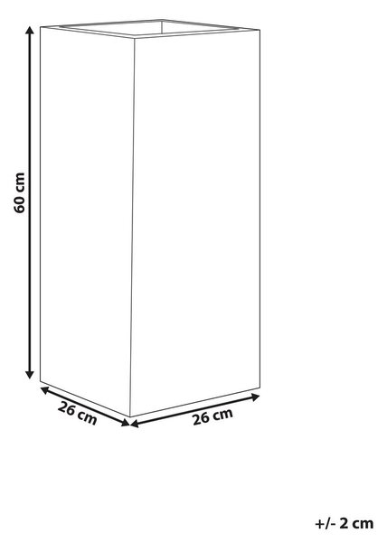 Virágcserép DION 26 cm Világosszürke