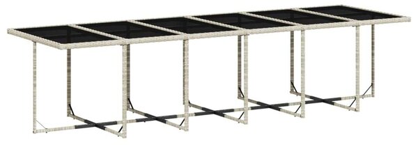 VidaXL Polyrattan Kerti Étkezőgarnitúra - 13 részes - Szürke
