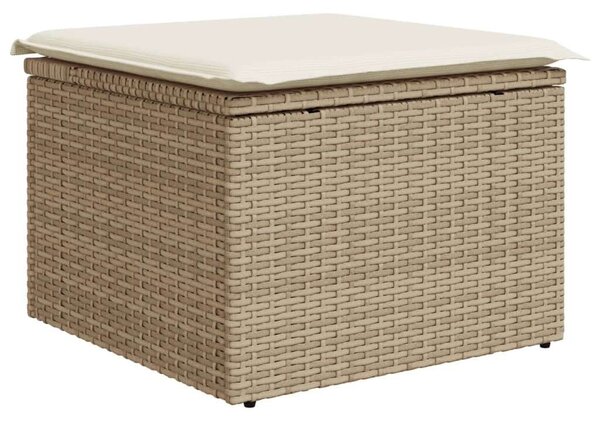 VidaXL Polyrattan Kerti Ülőgarnitúra - 11 részes - Bézs