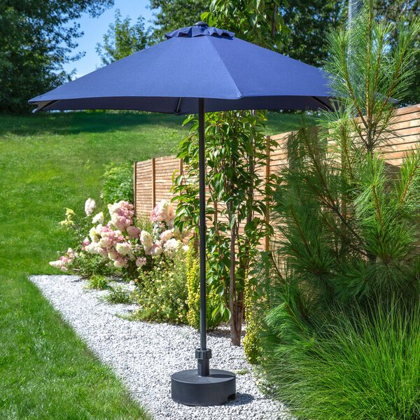 Patio acél napernyő 2,5m kék