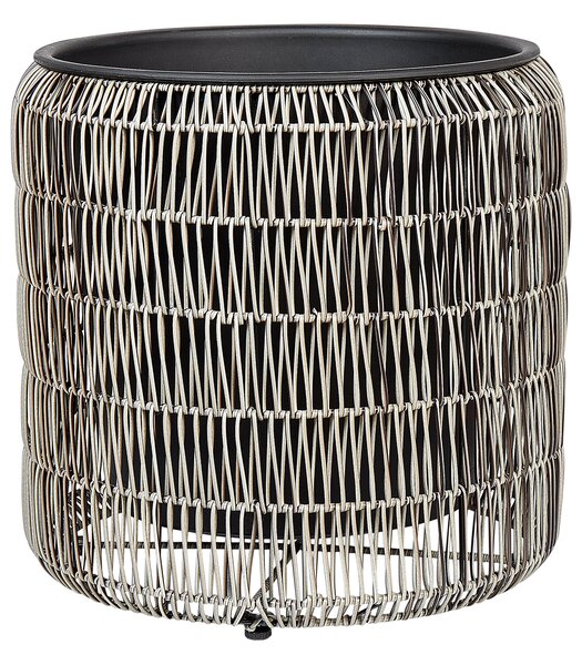 Kétdarabos virágcserép szett BRODIEA PE Rattan 26/45 cm Világosbarna