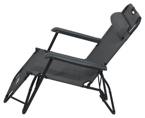 Összecsukható nyugágy/fotel COMFORT antracit