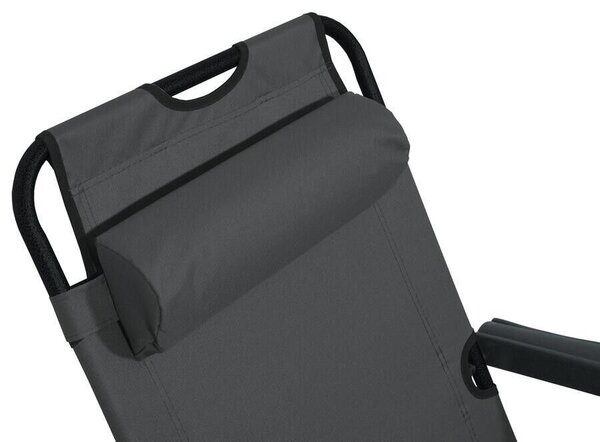 Összecsukható nyugágy/fotel COMFORT antracit